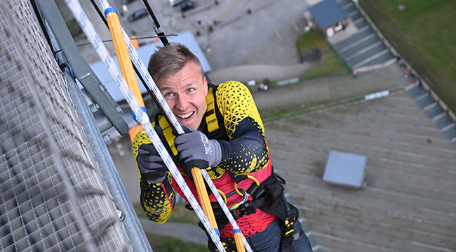 Feuerwehrsportler Tom Gehlert bei “Die große Maus-Show” am 31.08.2024