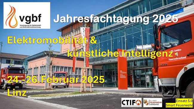 Jahresfachtagung 2025 in Linz von 24.-26. Februar 2025. Grafik: vgbf